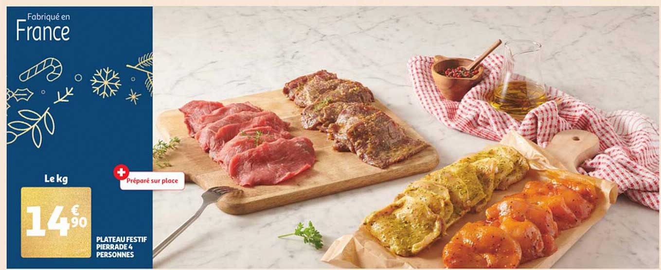 plateau festif pierrade 4 personnes