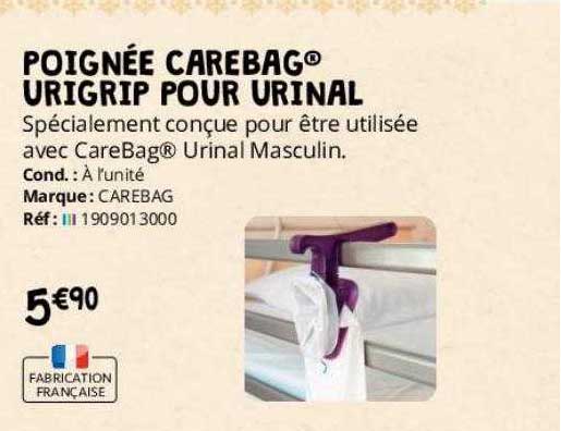 poignée carebag urigrip pour urinal