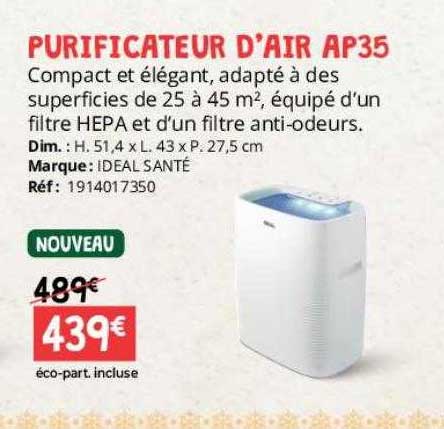 purificateur d'air ap35 ideal santé