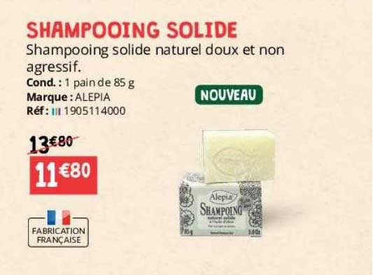 shampooing solide alepia
