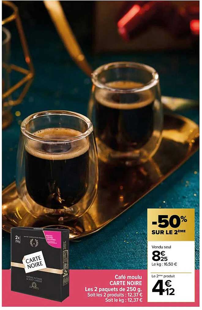 Café Moulu Carte Noire