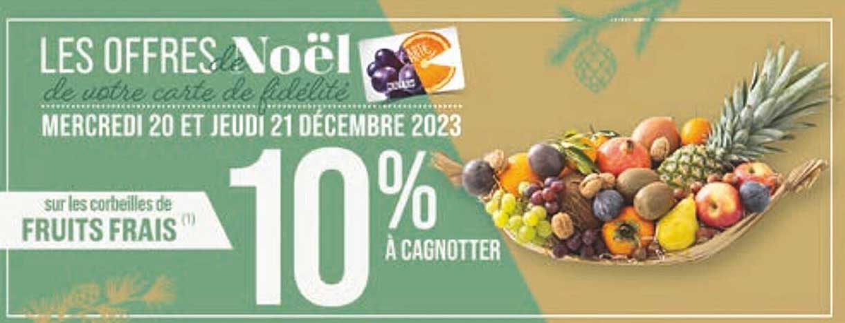 les corbeilles de fruits frais