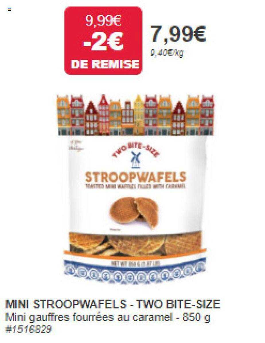 mini stroopwafels - two bite-size