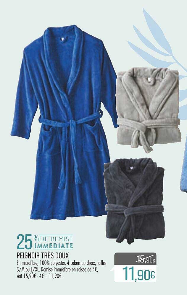 peignoir très doux