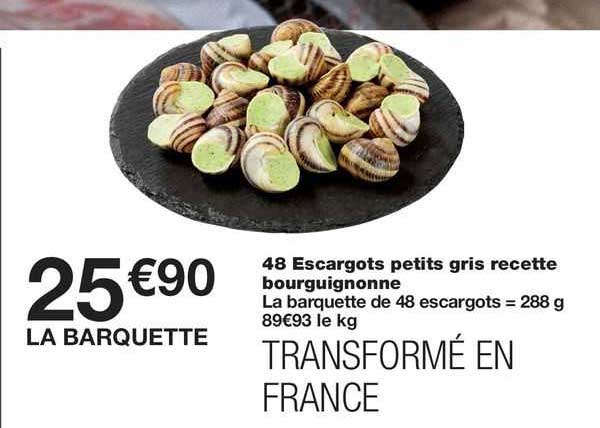 48 escargots petits gris recette bourguignonne