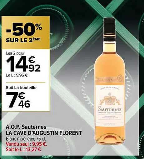 a.o.p. sauternes la cave d'augustin florent