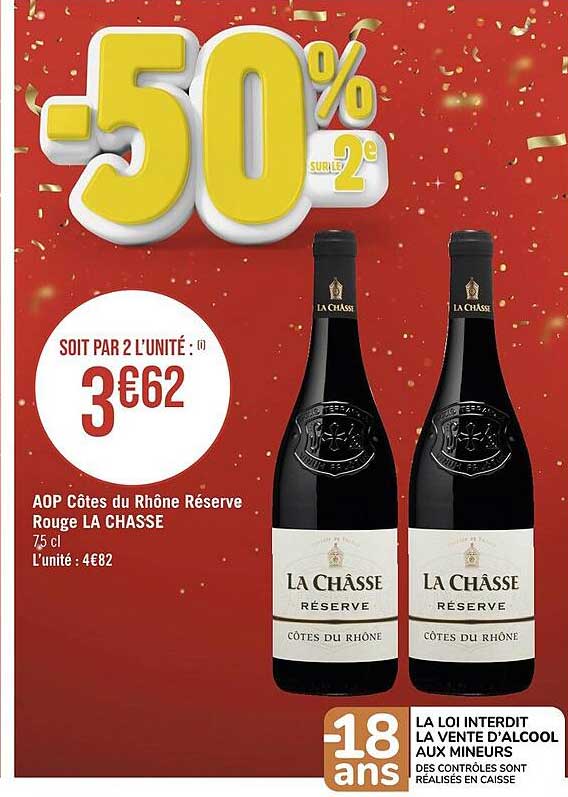 Aop Côtes Du Rhône Réserve Rouge La Chasse