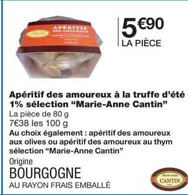 Apéritif Des Amoureux à La Truffe D'été 1% Sélection "marie-anne Cantin"