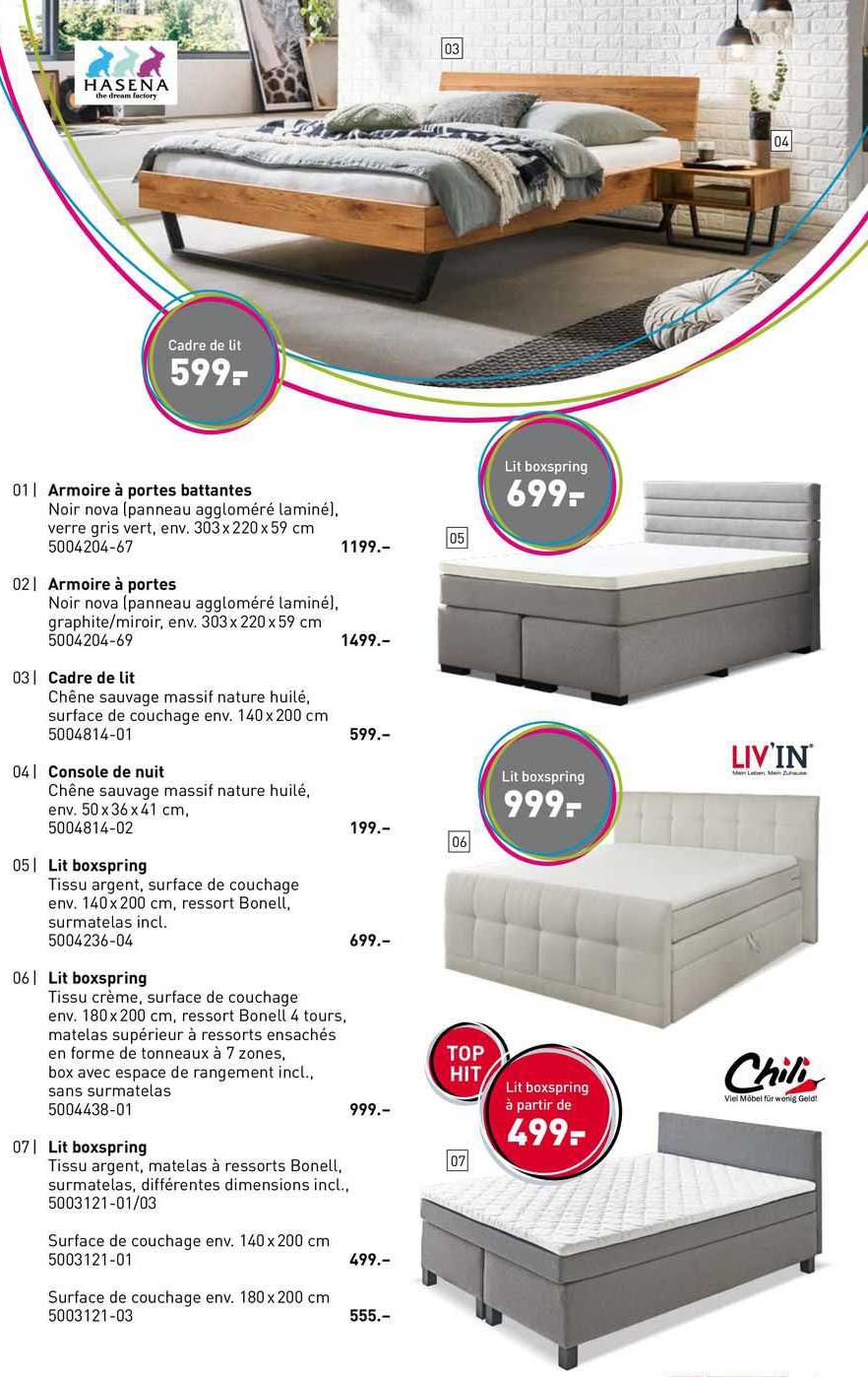 armoire à portes battantes, armoire à portes, cadre de lit, console de nuit, lit boxspring, lit boxspring, lit boxspring