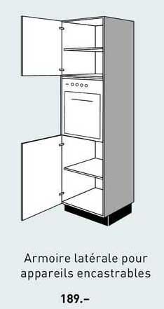 armoire latérale pour appareils encastrables