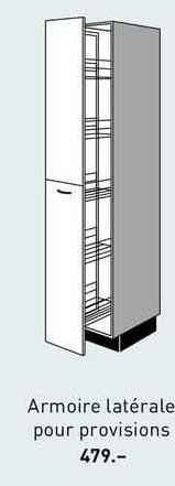 armoire latérale pour provisions
