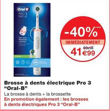brosse à dents électrique pro 3 "oral-b"