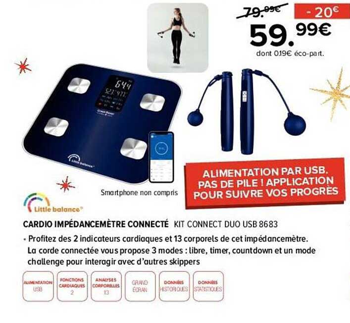 cardio impédancemètre connecté little balance