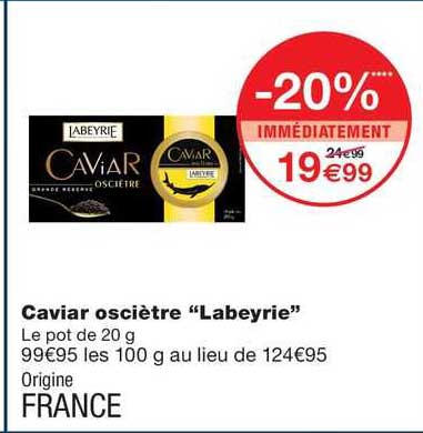 caviar osciètre "labeyrie"