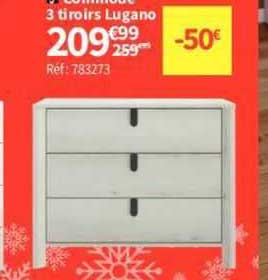 commode 3 tiroirs lugano