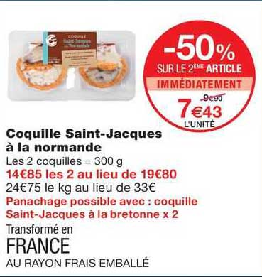 coquille saint-jacques à la normande