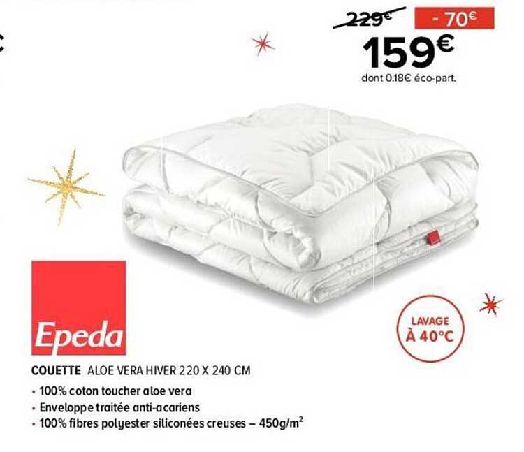 Couette Aloe Vera Hiver 220 X 24 Cm Epeda