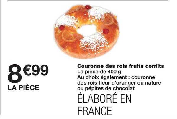 couronne des rois fruits confits