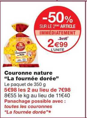 couronne nature "la fournée dorée"