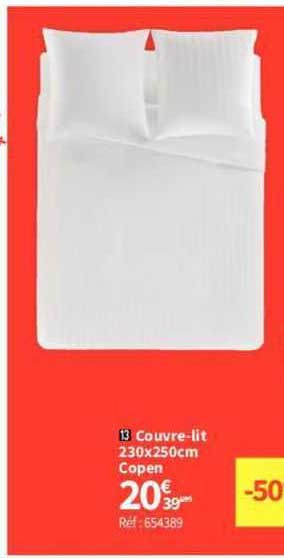 couvre-lit 230 x 250 cm copen