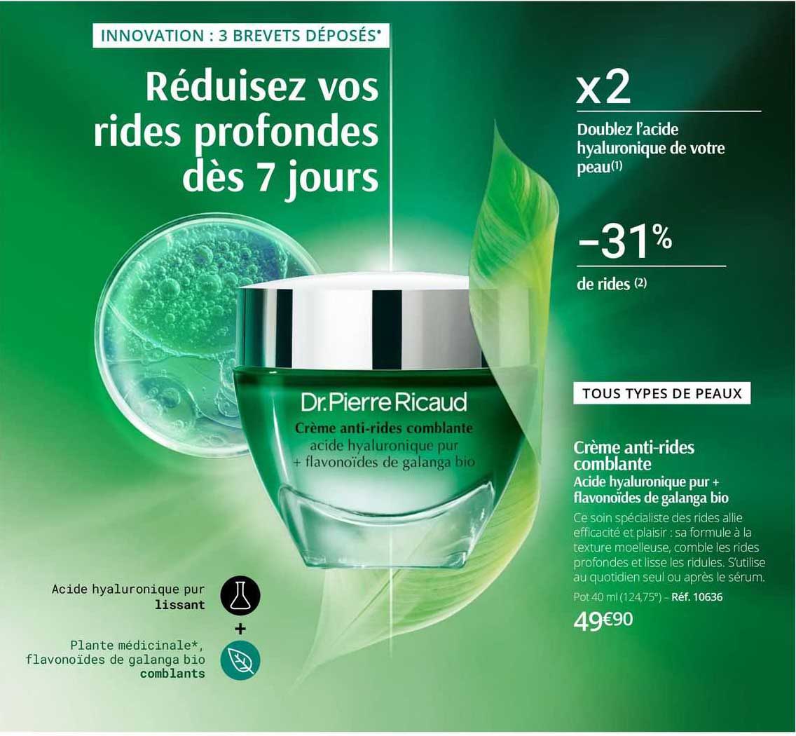 crème anti-rides comblante