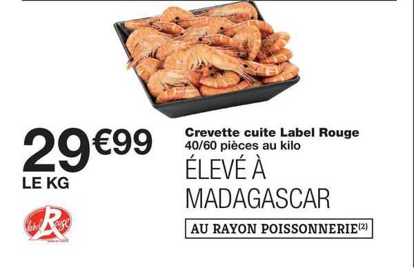 Crevette Cuite Label Rouge