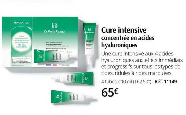 cure intensive concentrée en acides hyaluroniques