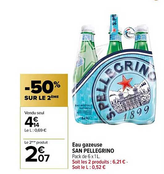 eau gazeuse san pellegrino