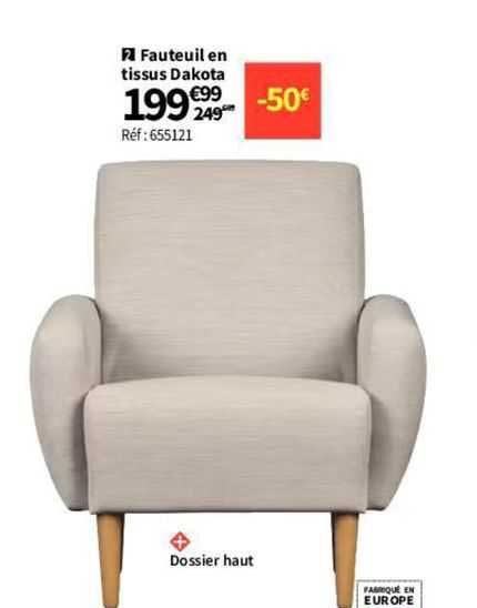 Fauteuil En Tissus Dakota