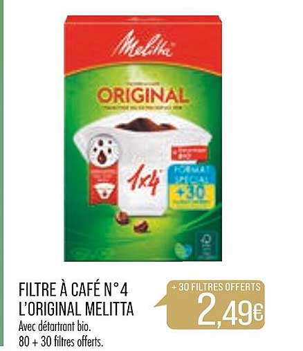 filtre à café n°4 l'original melitta