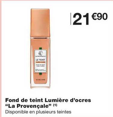 fond de teint lumière d'ocres "la provençale"