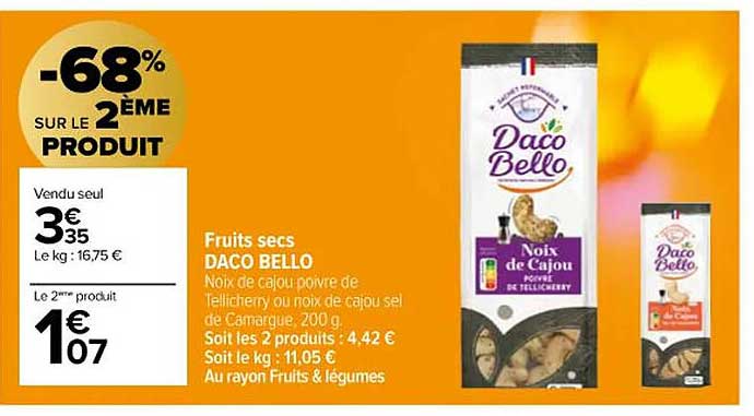 fruits secs daco bello