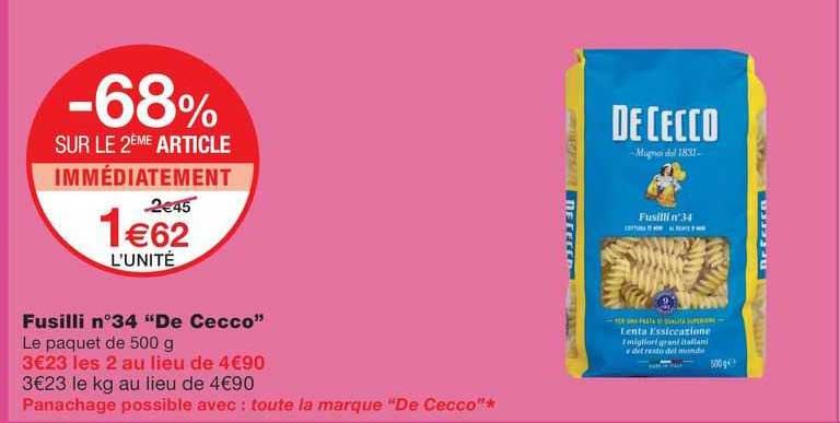 fusilli n°34 "de cecco"