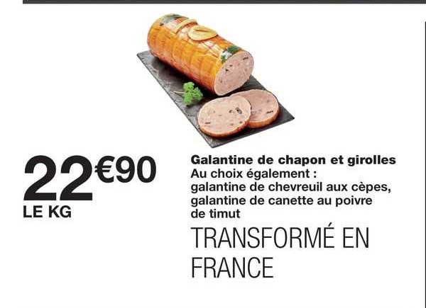 galantine de chapon et girolles