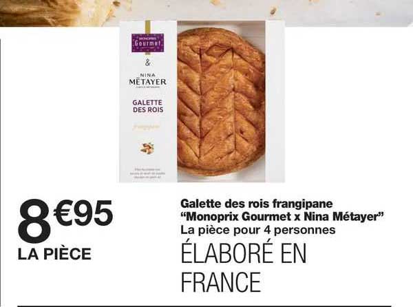 galette des rois frangipane "monoprix gourmet x nina métayer"