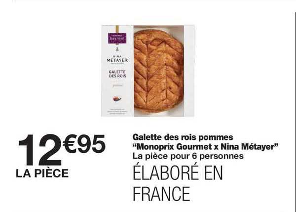 galette des rois pommes "monoprix gourmet x nina métayer"