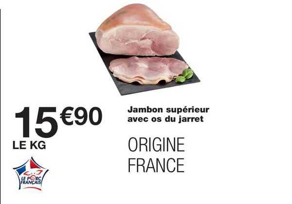 Jambon Supérieur Avec Os Du Jarret