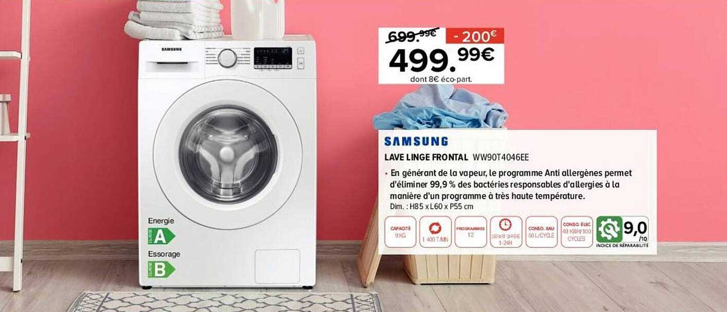 lave linge frontal samsung