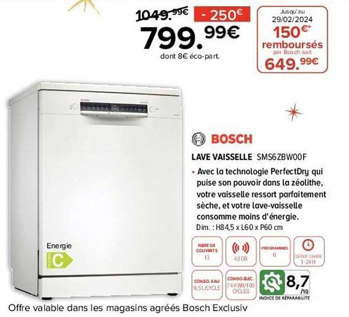 lave vaisselle bosch