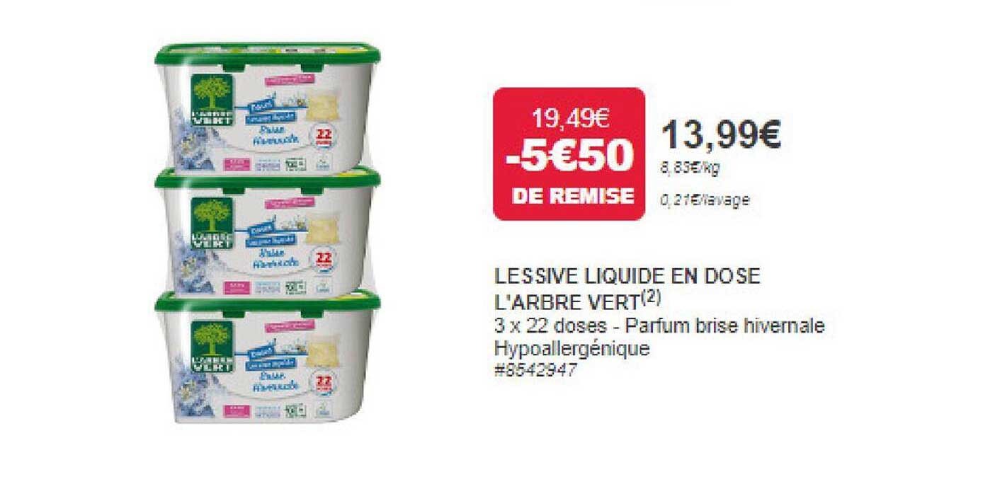 lessive liquide en dose l'arbre vert
