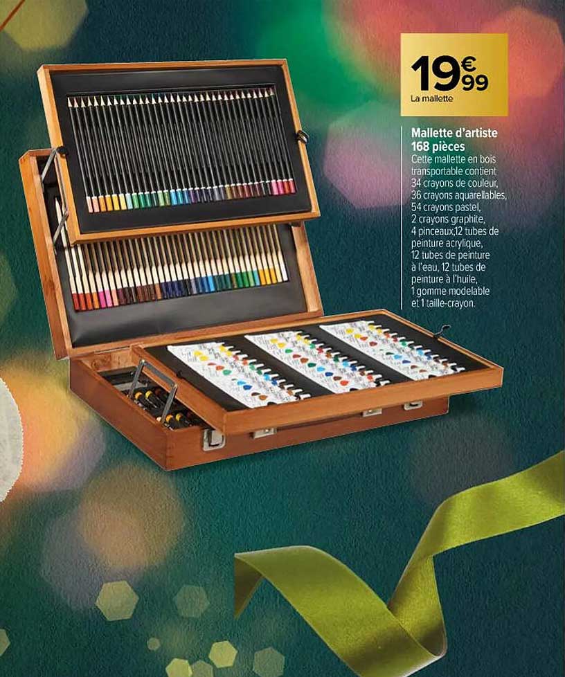 Mallette D'artiste 168 Pièces