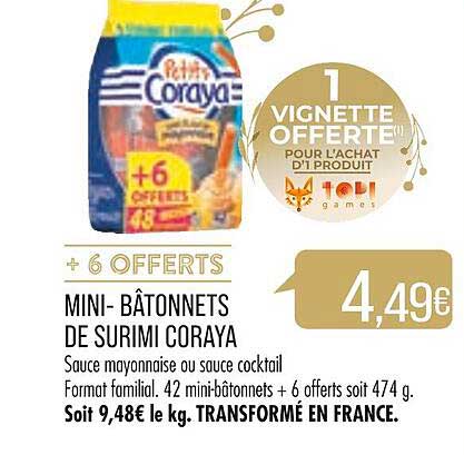 Mini-bâtonnets De Surimi Coraya