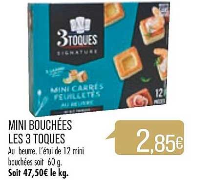 Mini Bouchées Les 3 Toques