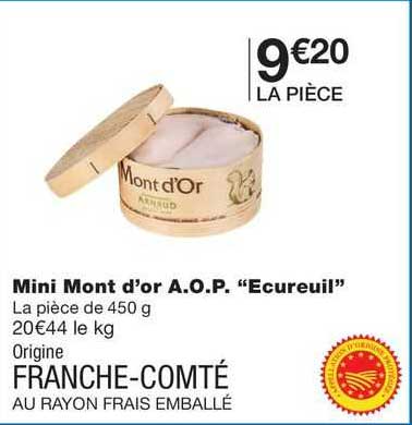 mini mont d'or a.o.p. "écureuil"