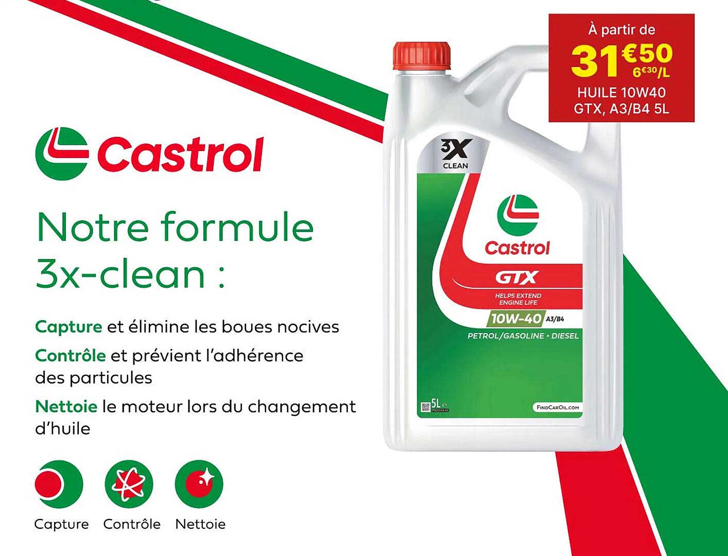 notre formule 3x-clean castrol
