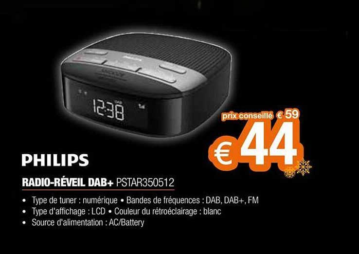 radio-réveil dab+ philips