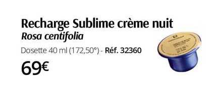 recharge sublime crème nuit rosa centifolia