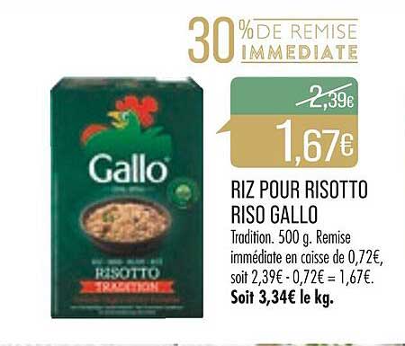 riz pour risotto riso gallo