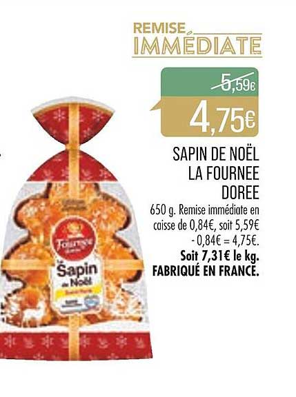 sapin de noël la fournée dorée