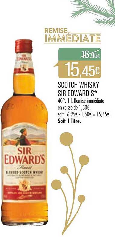 scotch whisky sir edward's